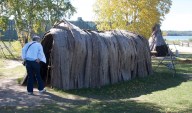 Ft. Michilimackinac, an Indian wikiup outside the fort