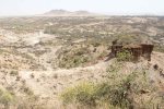 Looking down from Olduvai Gorge Museum