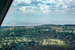 Approaching the cliff that marks the edge of the Masai Mara